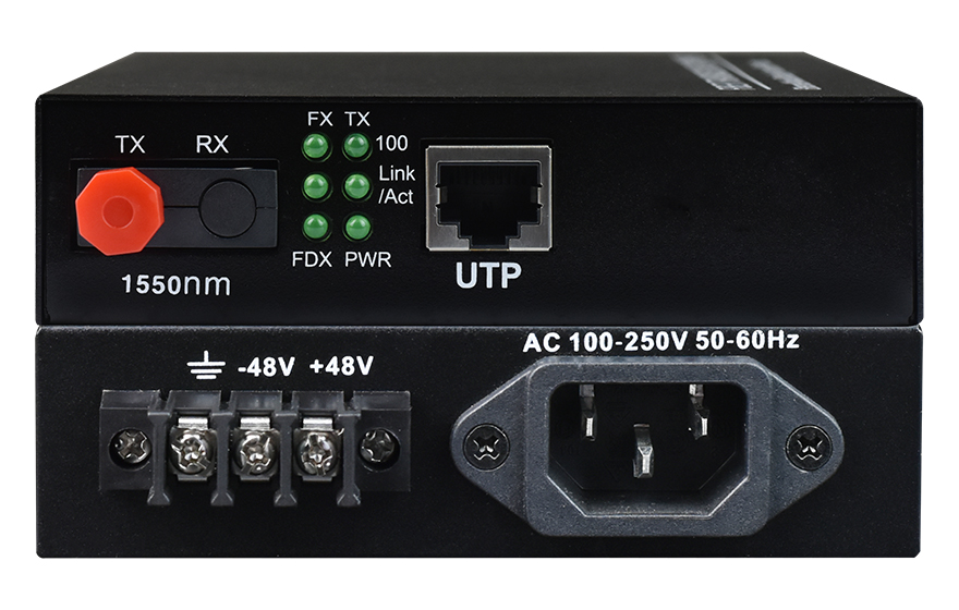 香蕉视频91黄片科技-B系列 1路百兆光纤收发器(内置电源)
