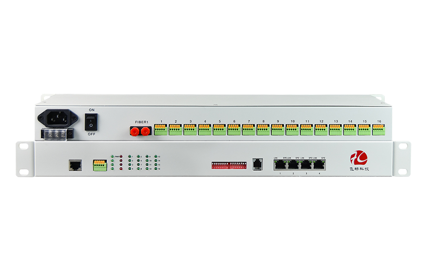 香蕉视频91黄片科技-4路百兆以太+16路RS232/422/485/TTL 光纤收发器