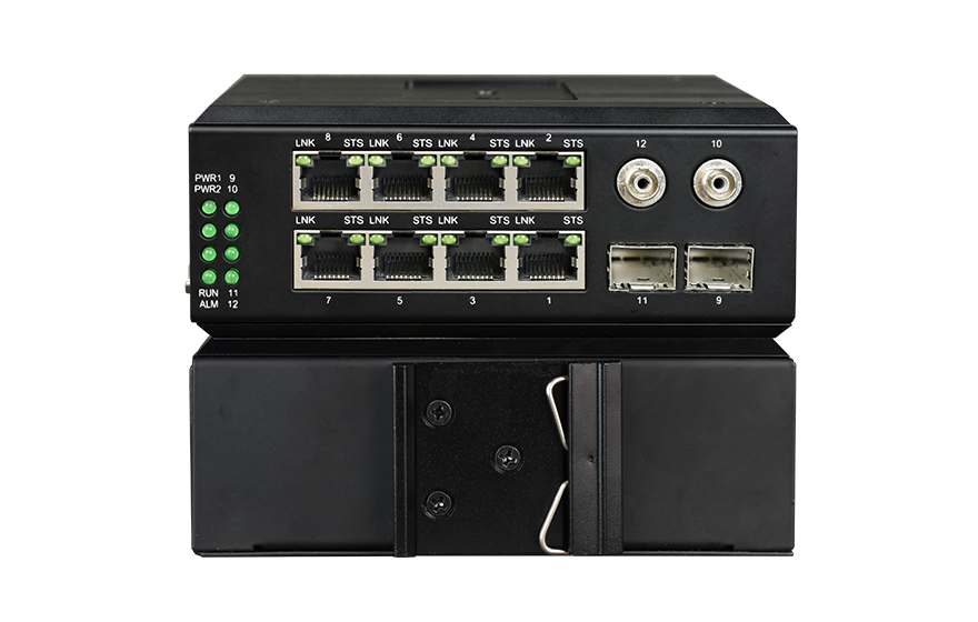 香蕉视频91黄片科技-<b>工业轨式管理型 带光旁路 8路千兆电+4路千兆光口香蕉视频APP导航</b>