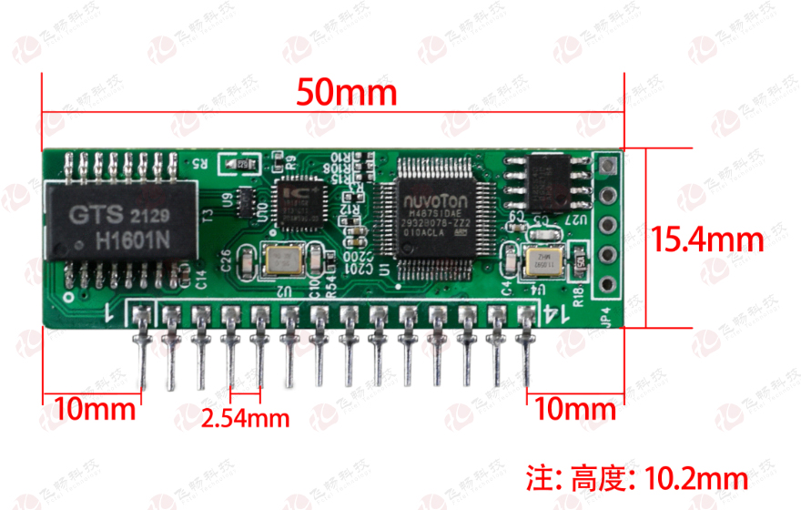 香蕉视频91黄片科技-工业级1路TTL串口服务器 模块板